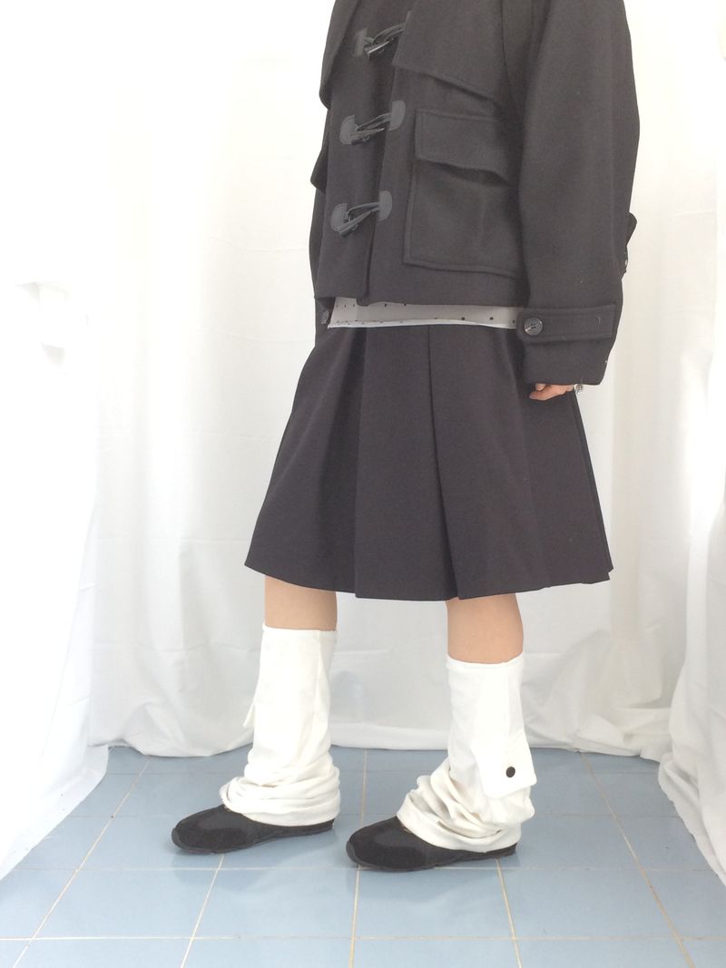 veloni basic bell pleats skirt