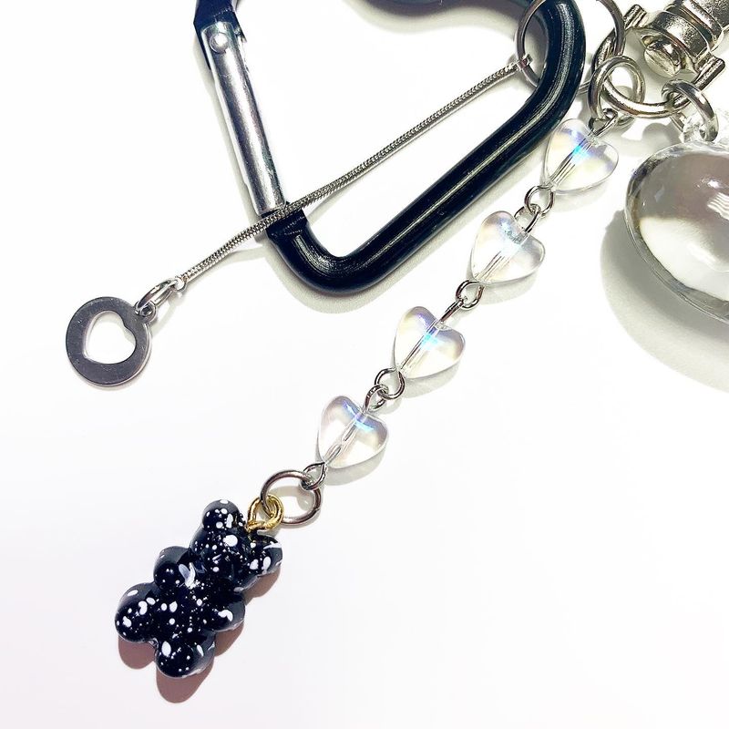 [Billlie Siyoon/Oneus Xion] Ink marble bear keychain (2color)