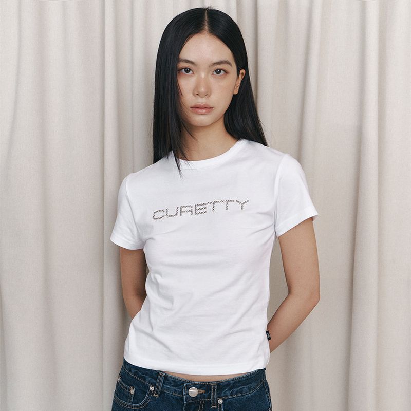 Curetty（キュリティ）の「C LOGO CONVEX T-SHIRT_WHITE（Tops）」