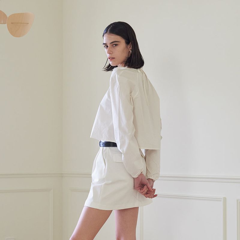 HALTER NECK BLOUSE (WHITE)