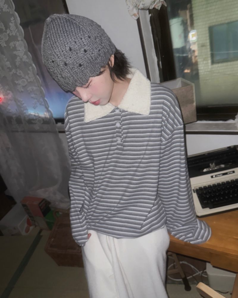 (3color) Soft Knit Layered Wrap Skirt