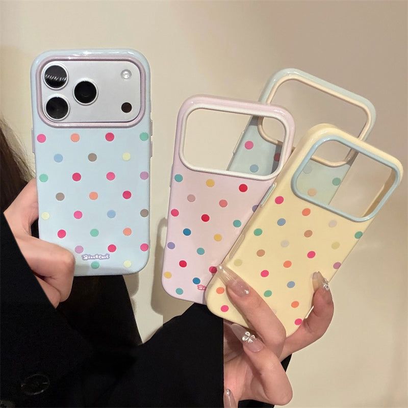 Maison De Theca（メゾン デ テカ）の「Dopamine Color Polka Dot Soft iPhone Case (iPhone 13–17 Series)（Smartphone Accessories）」