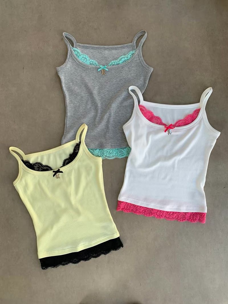 EatmePlz tri-color tank top summer camisole