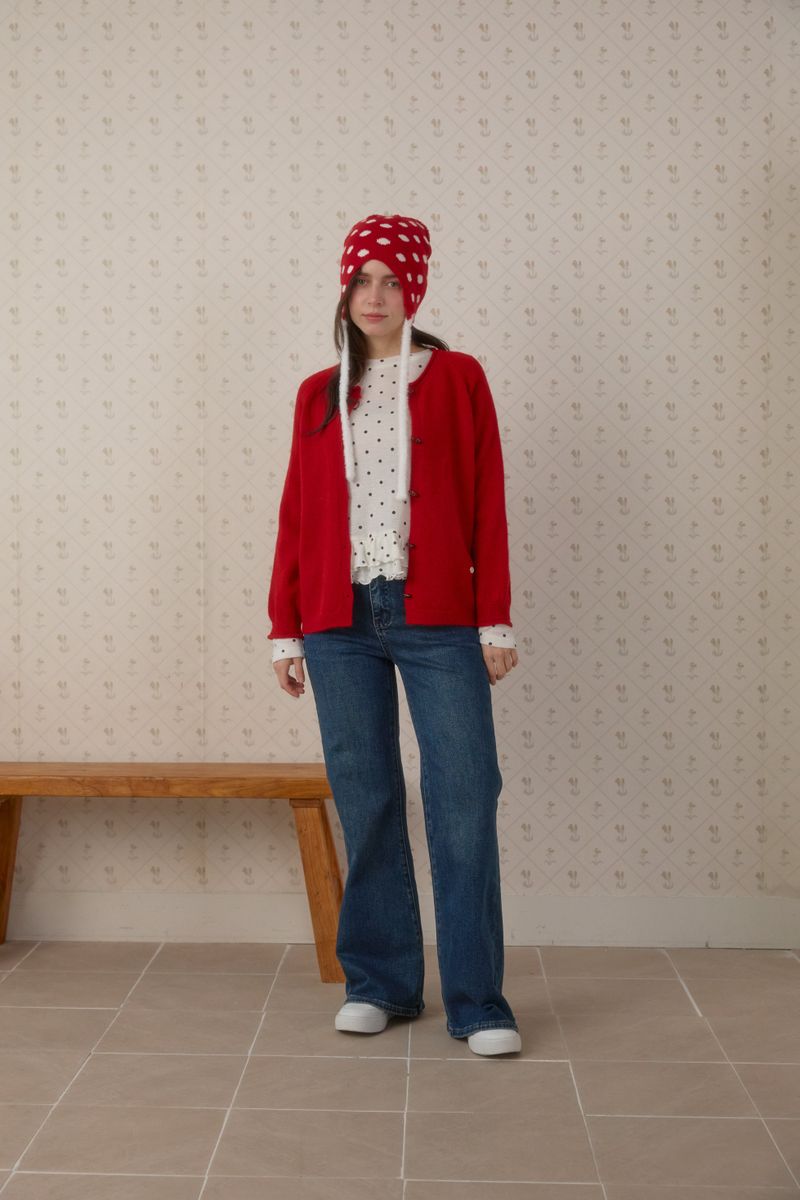 PINK PINEAPPLE（ピンクパイナップル）の「PETIT TOGGLE SIMPLE CARDIGAN（Tops）」