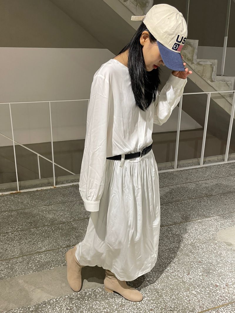 Heidi belted cream ops