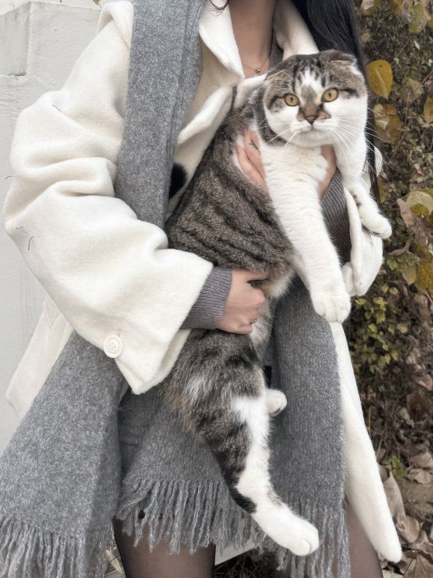 Vanilla Snow Midi Coat