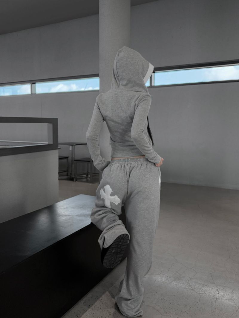 cross warm training hood zip-up (4 color)