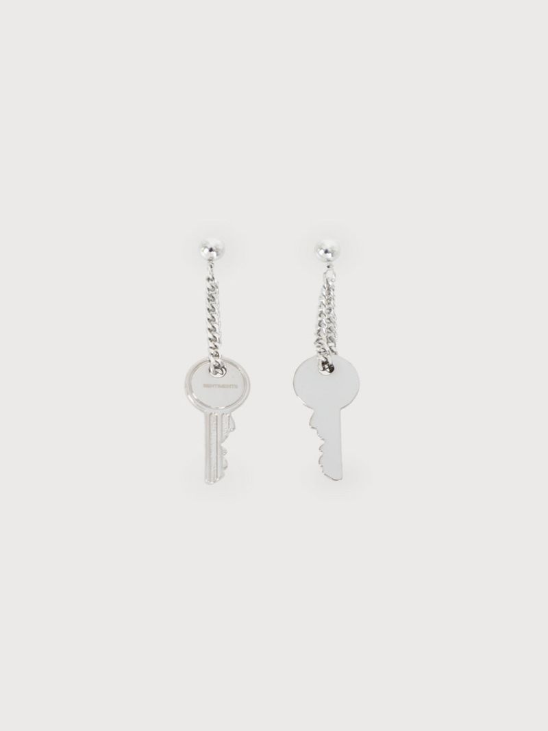 no.9 earring silver