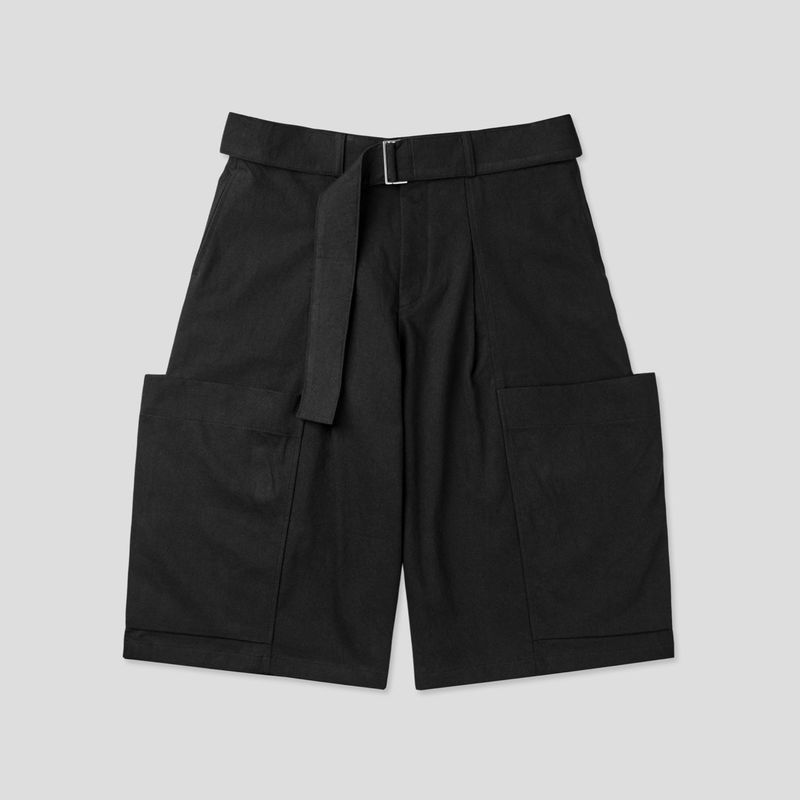 Vienne Belting Cargo Bermuda Pants 3C