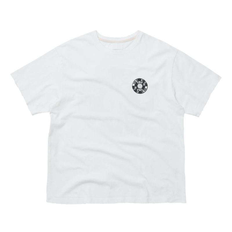 EEERRR Record artwork damage washing T-shirt (White)
