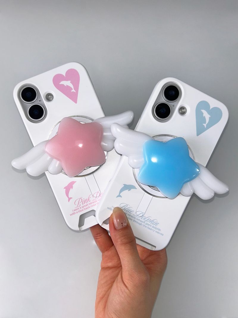 Star Wing Grip Tok Holder Smart Tok(Pink)