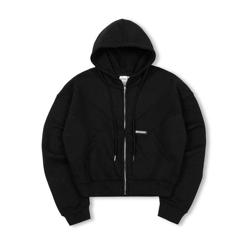 RIPOFFF Boxy Zip Hoodie