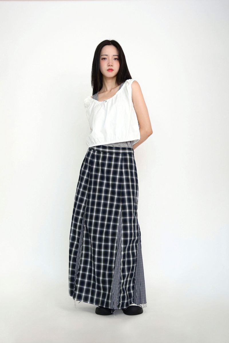 layered banding tank top