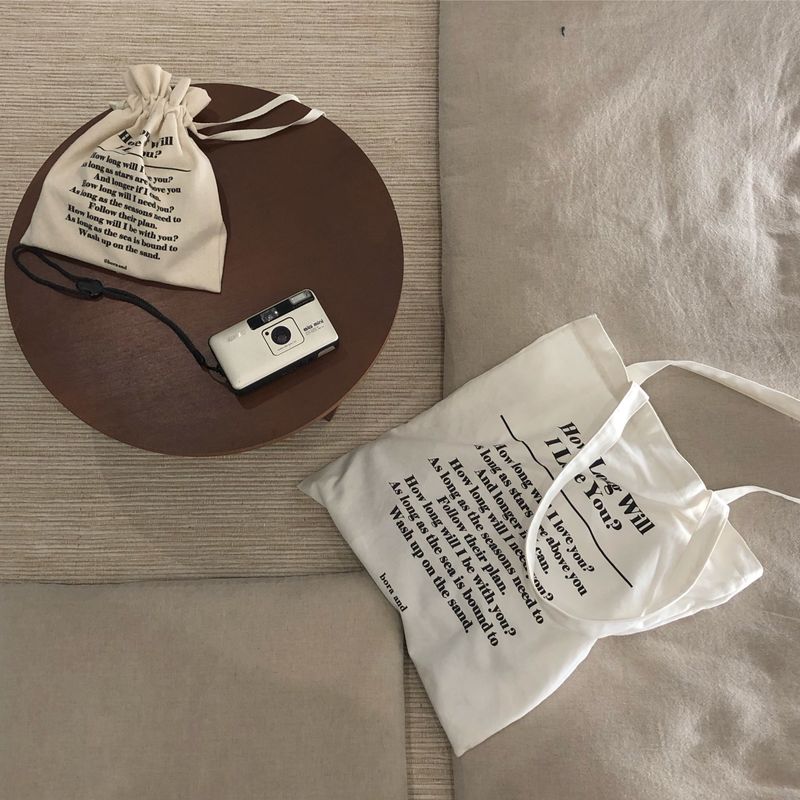 Lettering eco bag