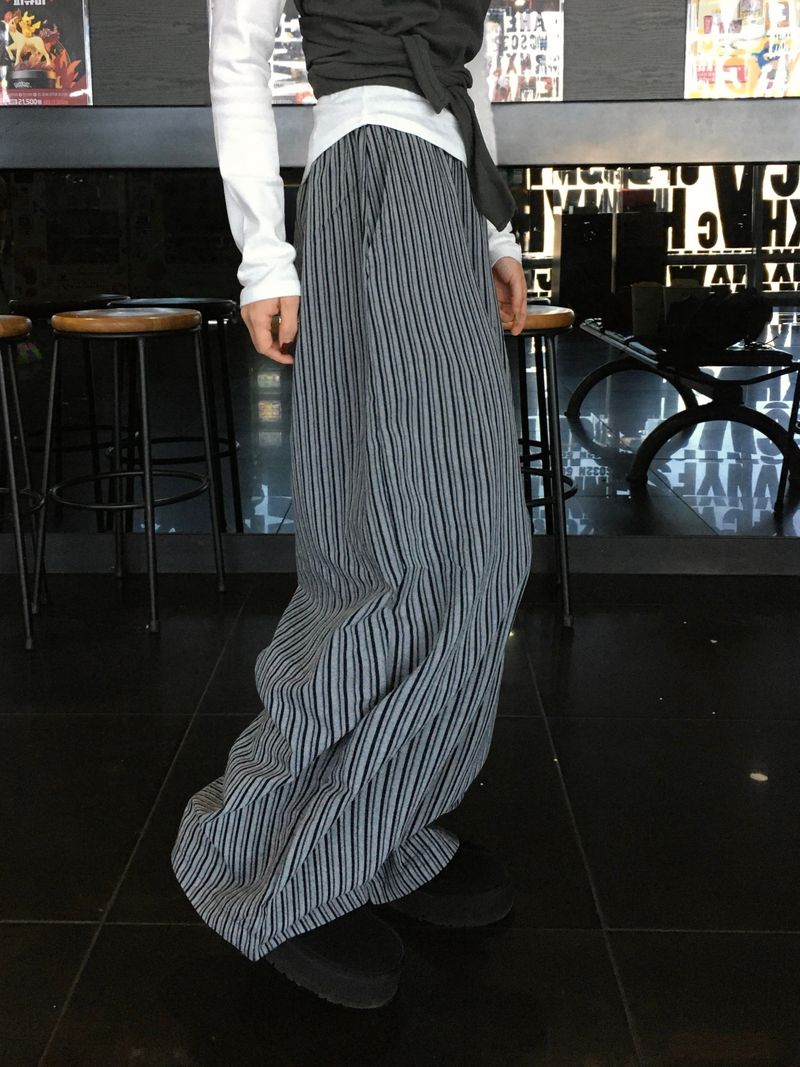 Sand Stripe Easy Banding Pants (3c)