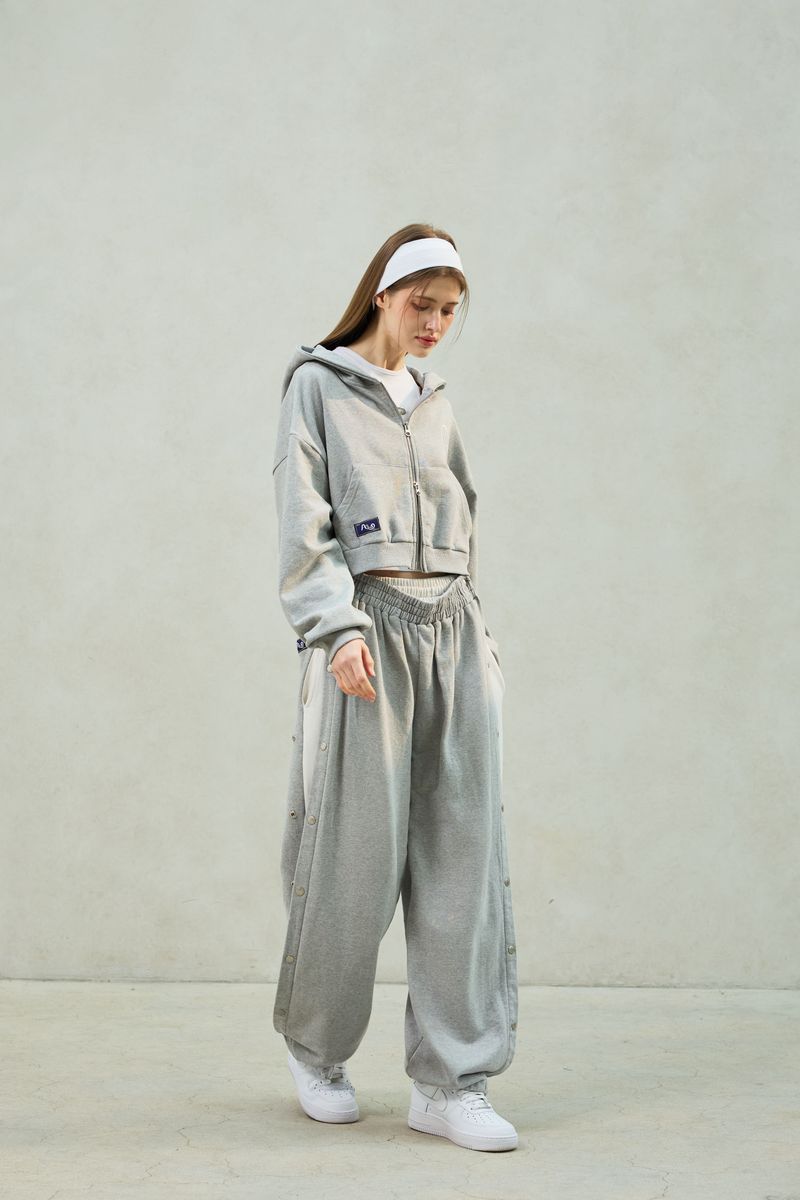 PITA SNAP OFF SWEAT PANTS / MELANGE