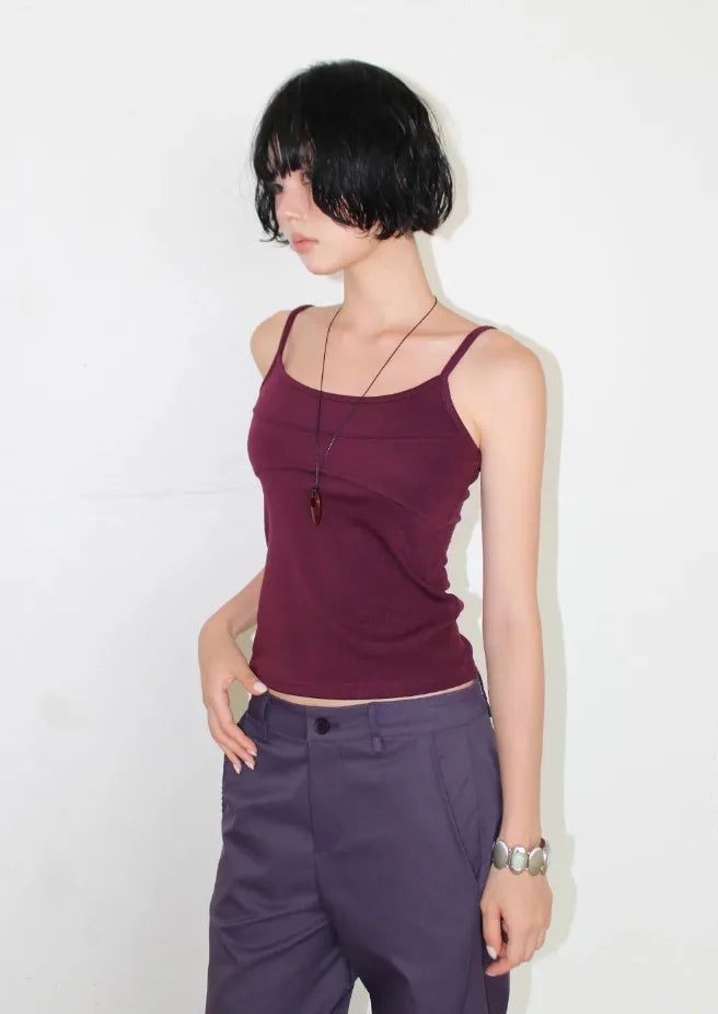 AAKE(アケ)の「CURVE LINE SLIM SLEEVELESS(Tops)」