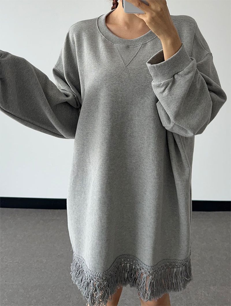 FRINGE TASSEL SWEAT SHIRT (3C)