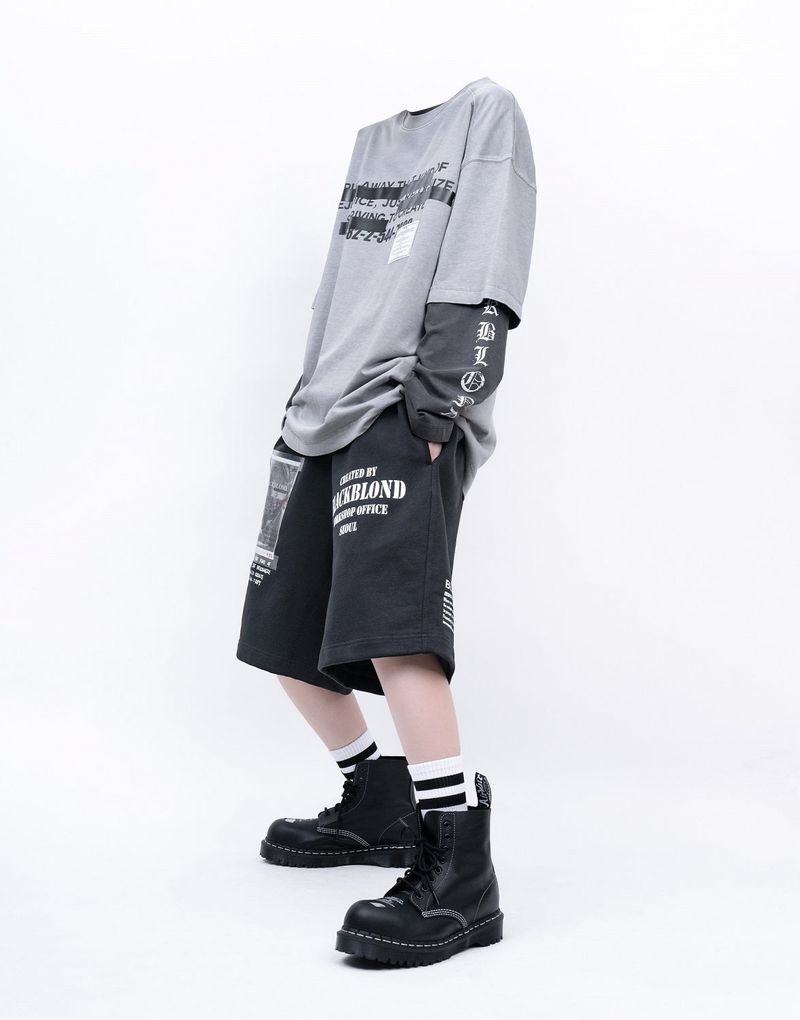 BBD Hidden Slogan Pigment T-Shirt (Gray)
