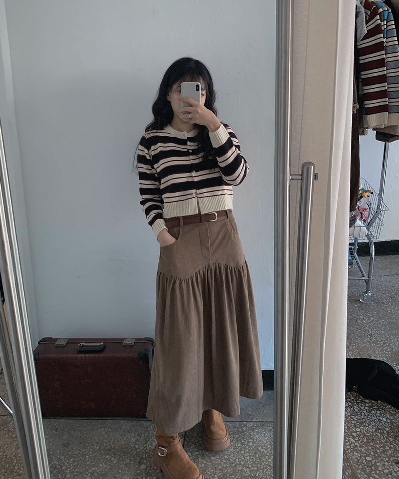 Mode Stripe Cardigan