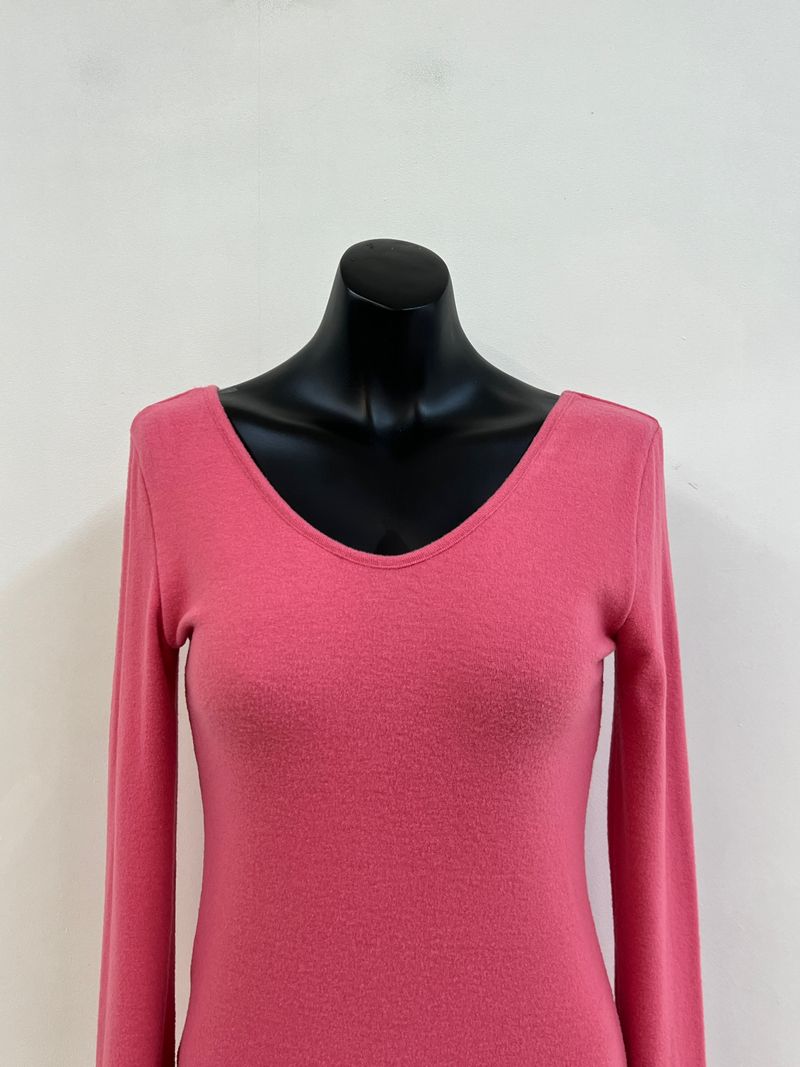 Napping V-neck Long Sleeve T-shirt