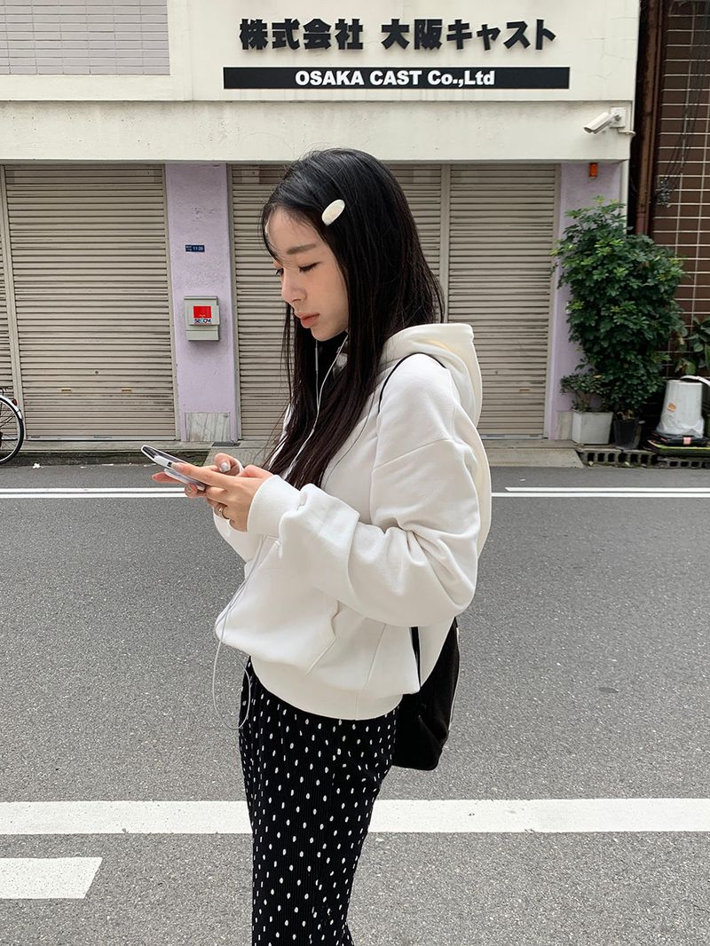 [MADE] Dot Pleated Long Bootcut Pants