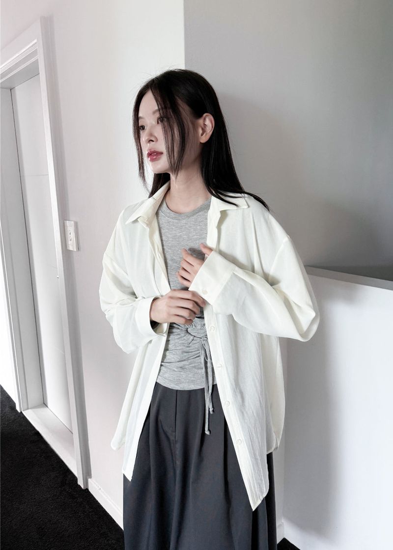 SHEER RELAXED SHIRT