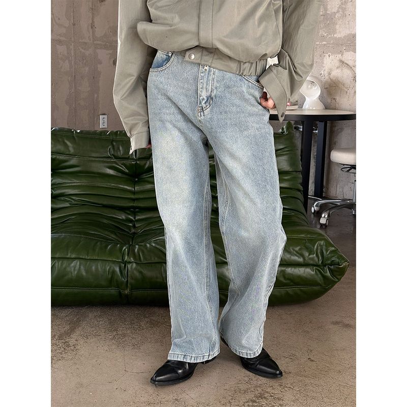 LAURANT（ロラン）の「[Unisex] Basic semi wide denim pants(4color)（Pants）」