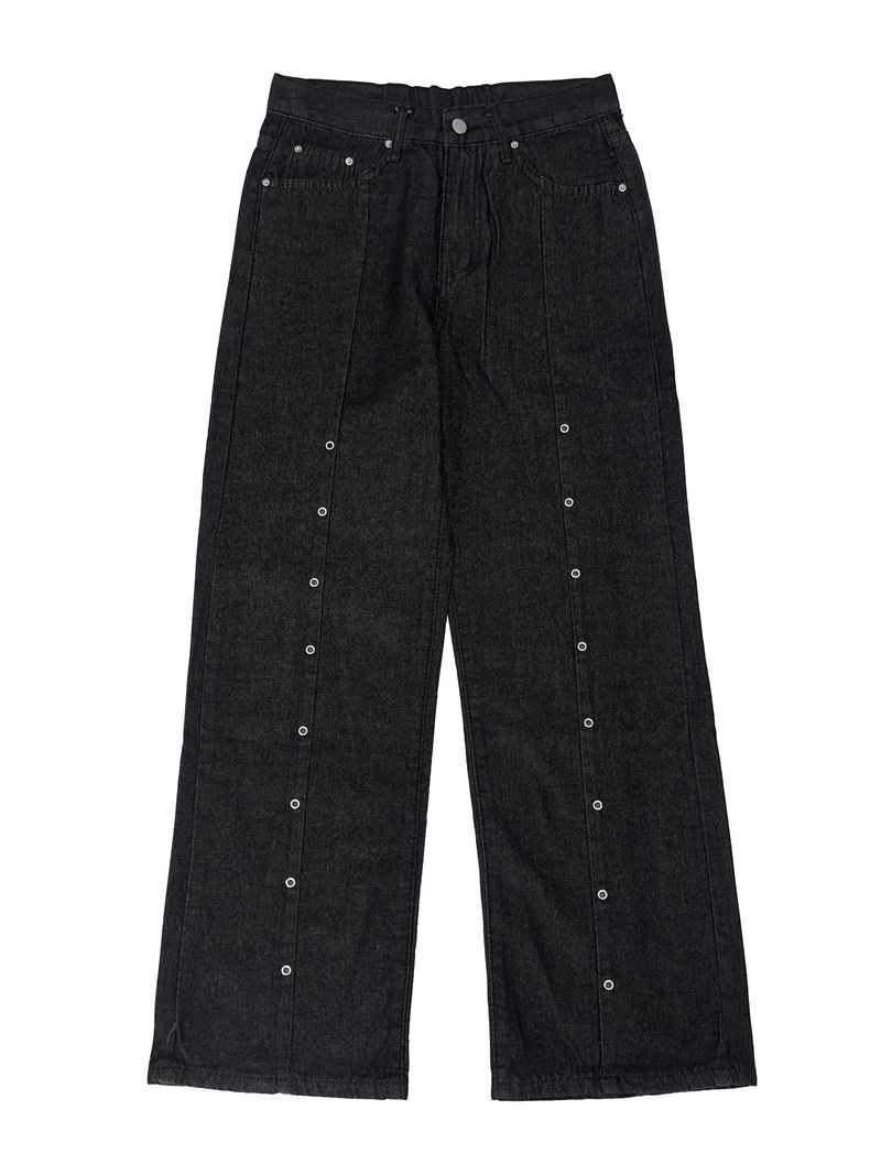 line rivet unique denim