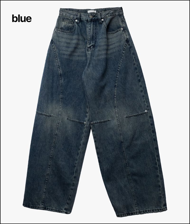 Ender curved wide ballon pants