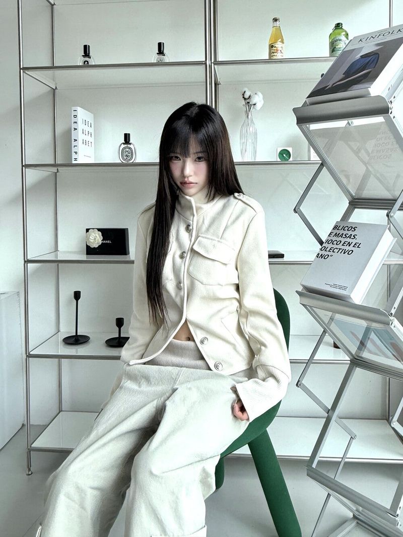 Seow（ソウ）の「1540. Stand collar button jk (2color)（Jackets/Outerwear）」