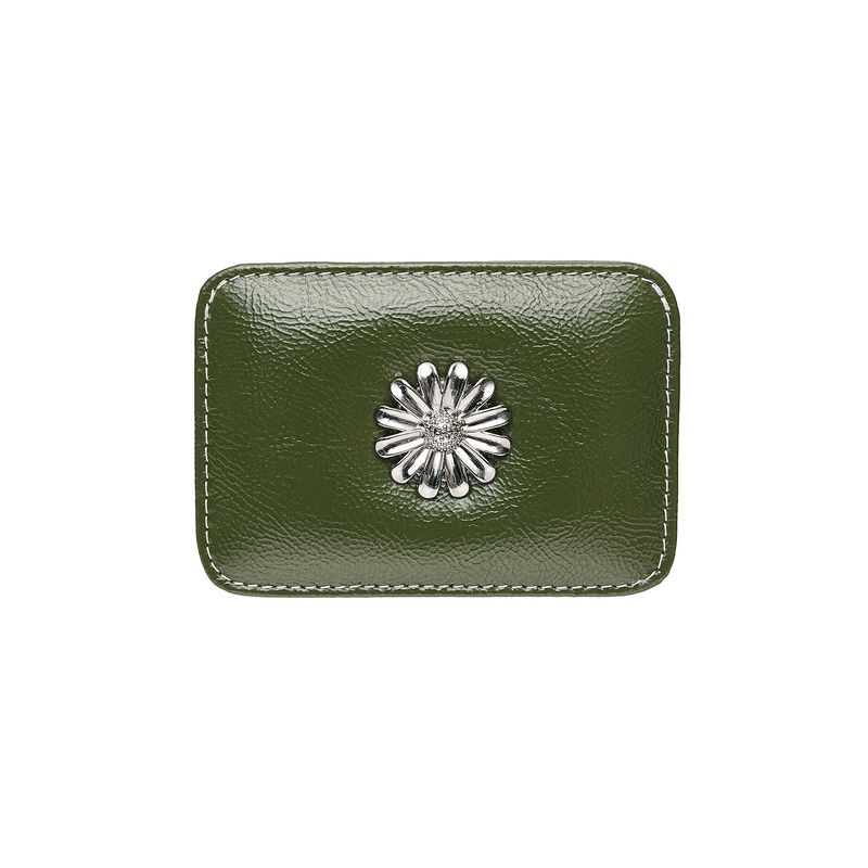 Daisy Slim Mini Transportation Card Wallet Khaki