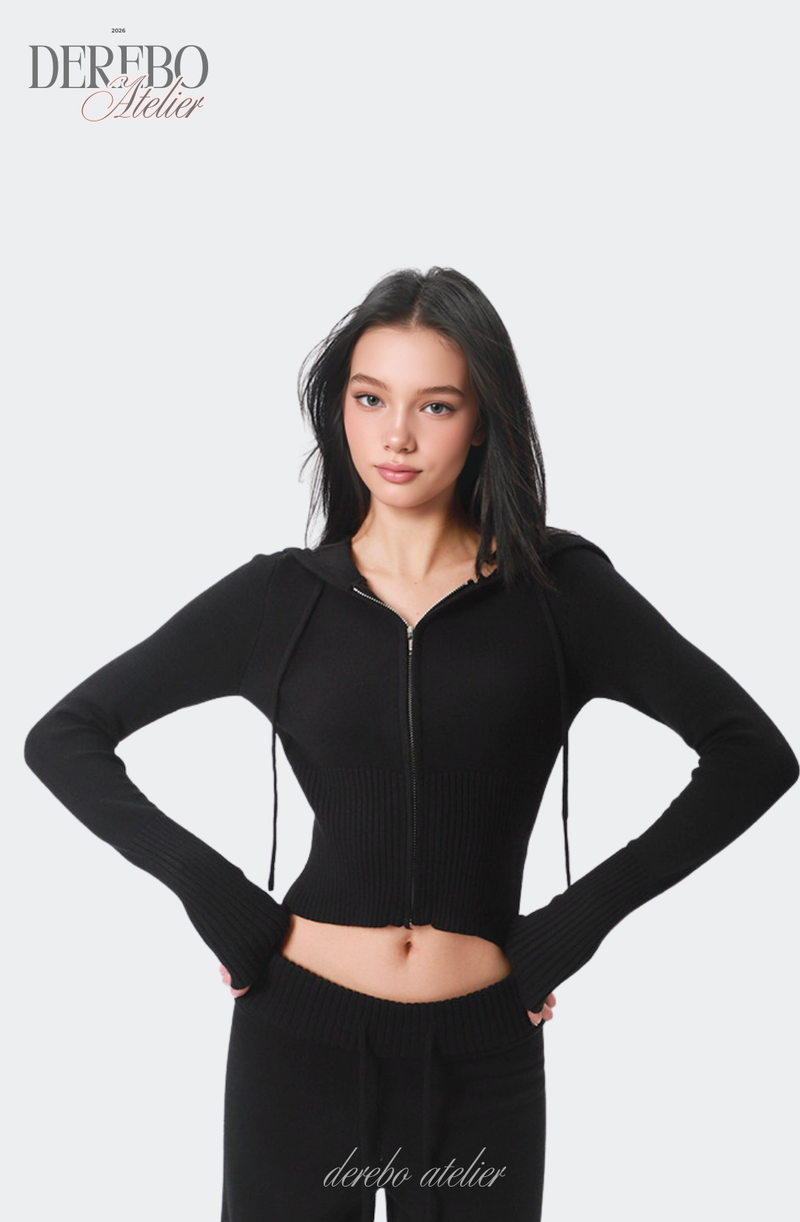 Cozy Knitwear Zip-up Training Set-up (PANTS)
