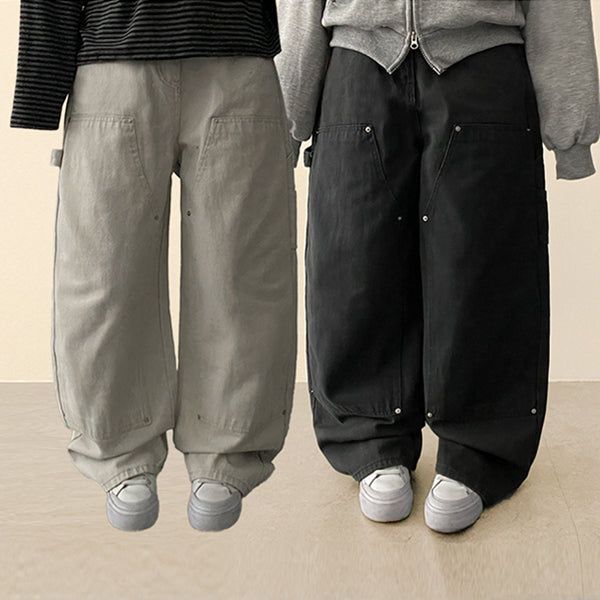 Ricoh Rivet Point Cargo Carpenter Cotton Pants