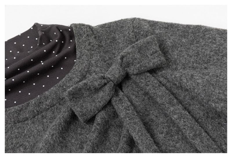 Grunge Layered Polka Dot Sweatshirt