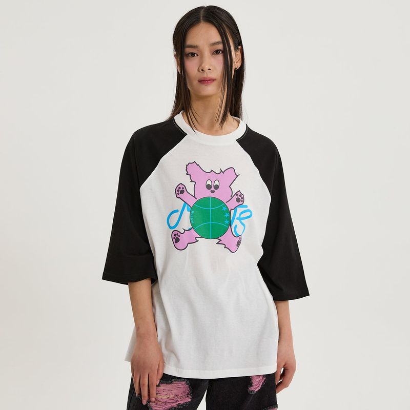 WaiKei(ワイケイ)の「Maltese toy raglan Three-Quarter sleeve T-Shirts(Tops)」