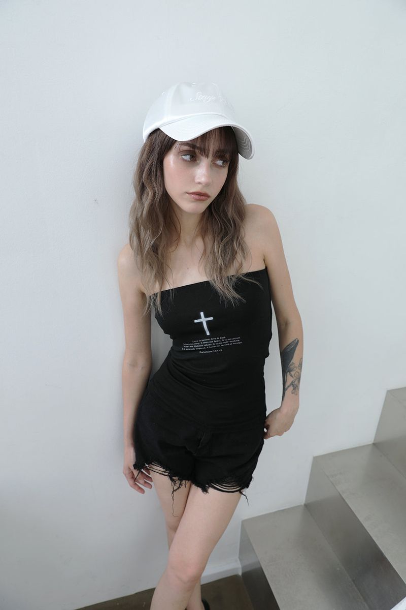  Cross Tube Top (Black)