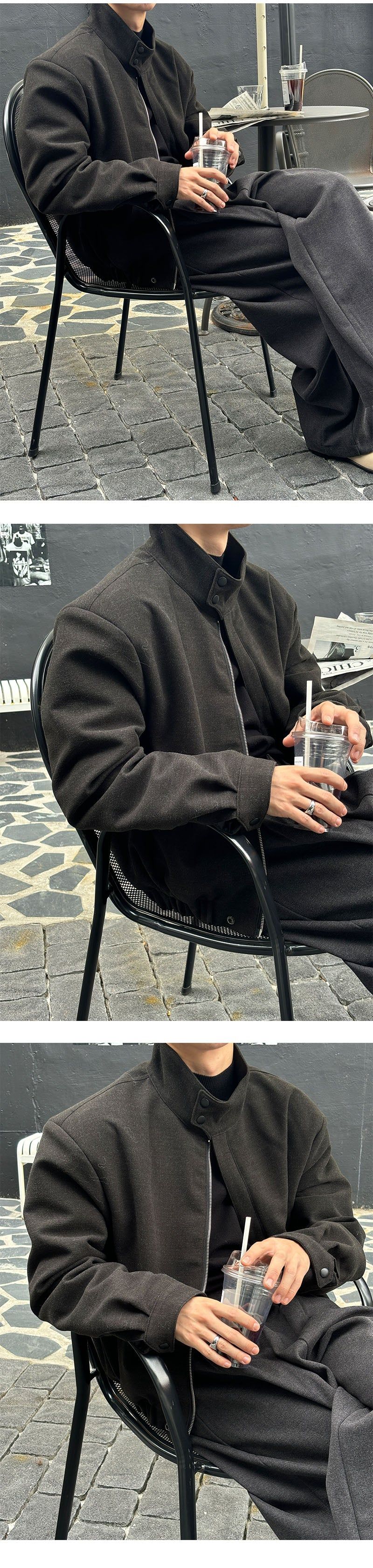 [F/W] Buff shoulder crop blouson(2color)