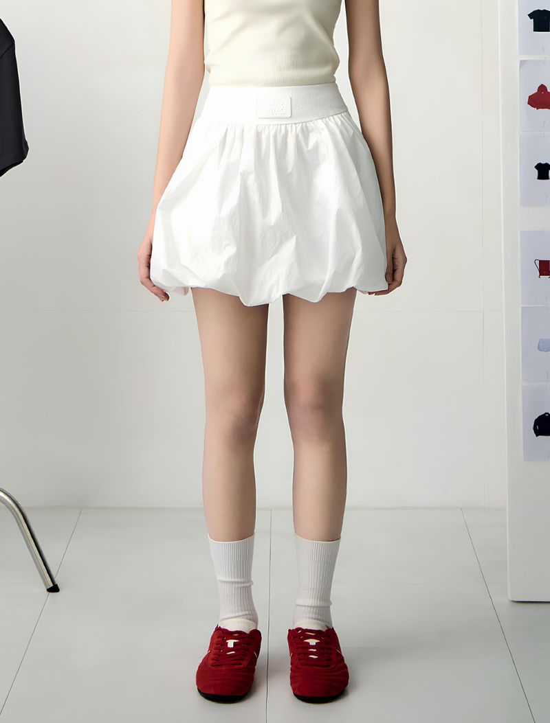UPDRAFT（アップドラフト）の「[UPDRAFT]BALLOON NYLON SKIRT WHITE（Skirts）」