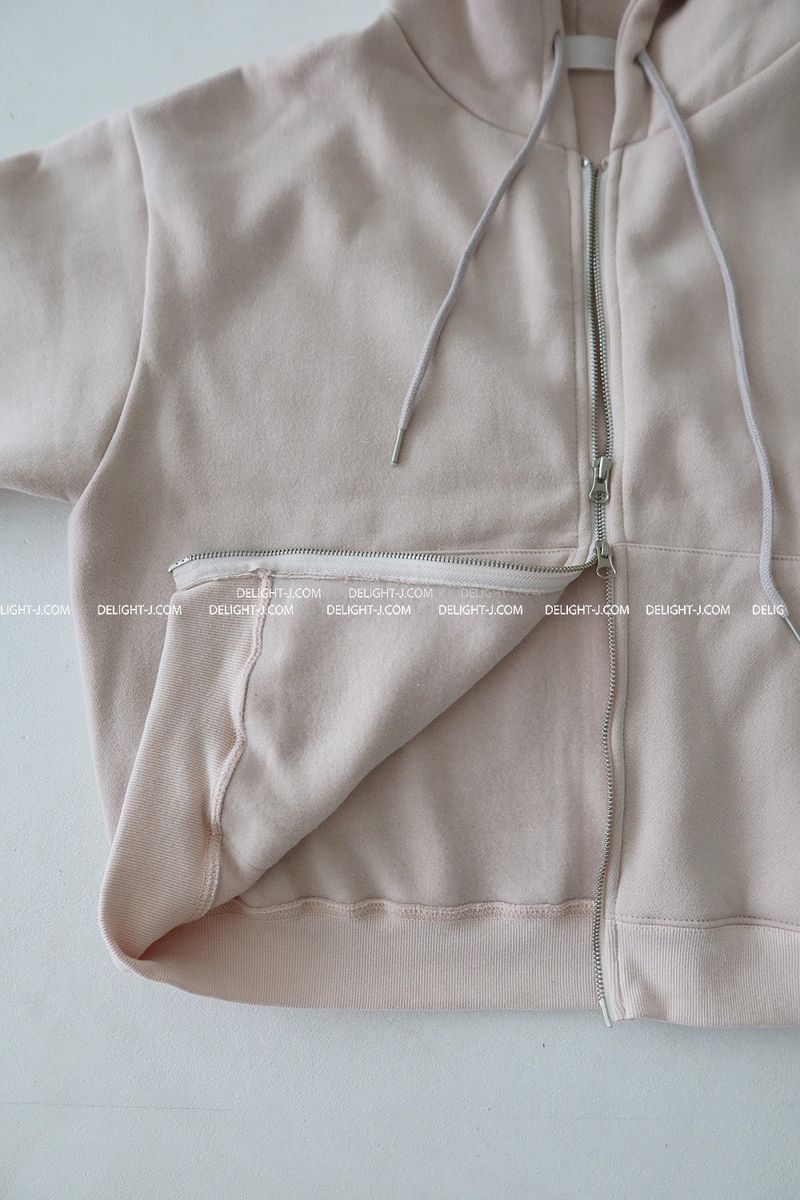 Napping Two-Way Daily Hooded Zip-Up