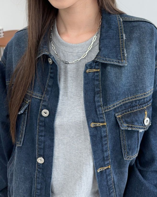 Bedin Crop Denim Jacket