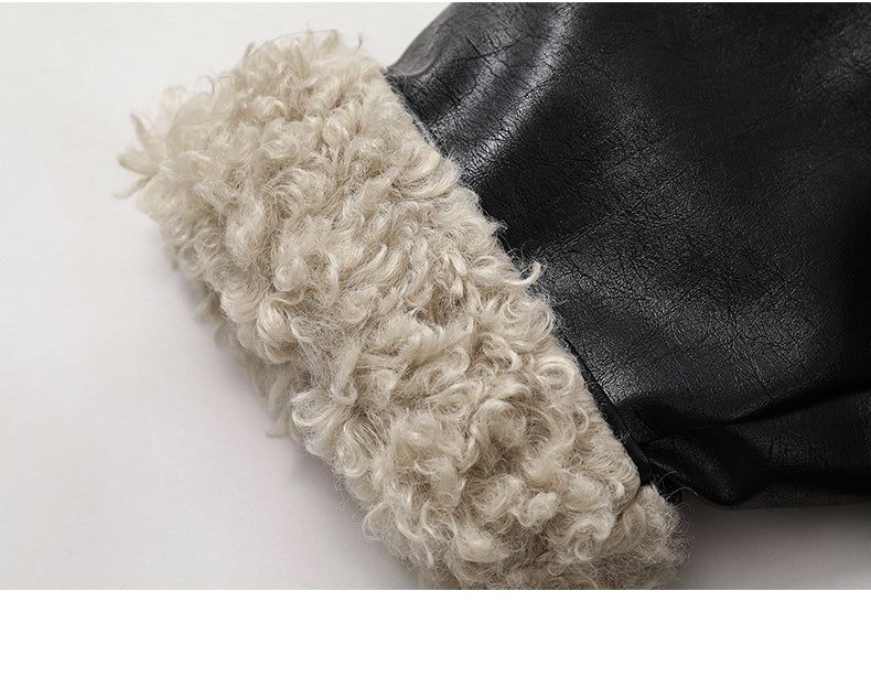 City Boy Fur Collar Jacket 233317080