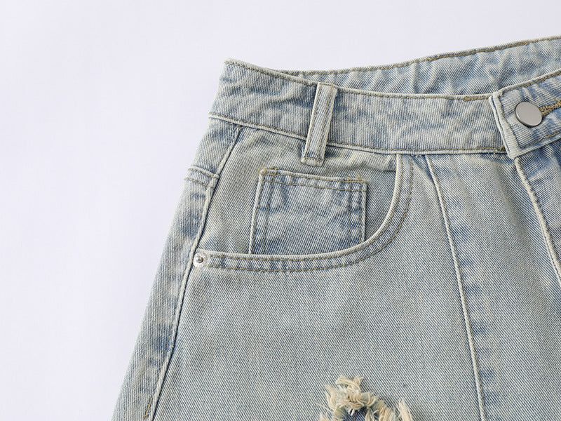 Rough Star Distressed Denim Pants
