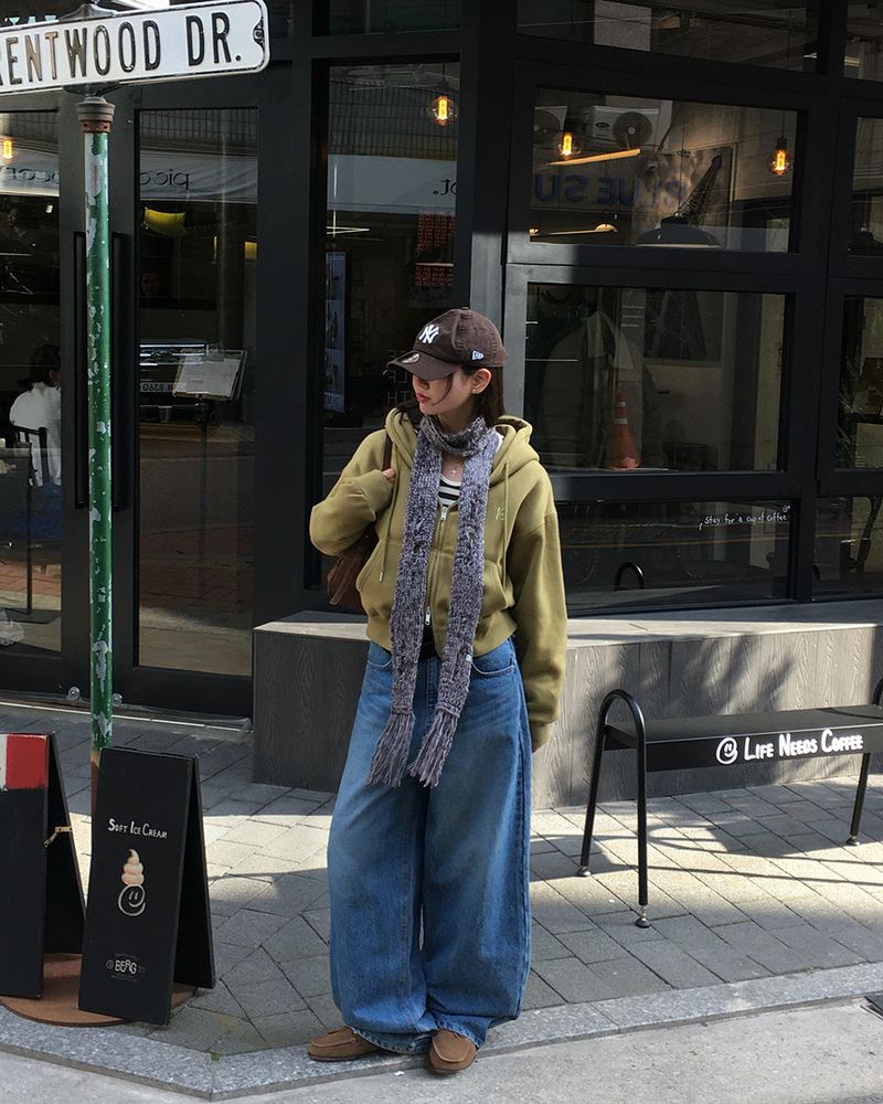 [ORIGINAL] Tibet 2-Way Cropped Hood Zip-Up