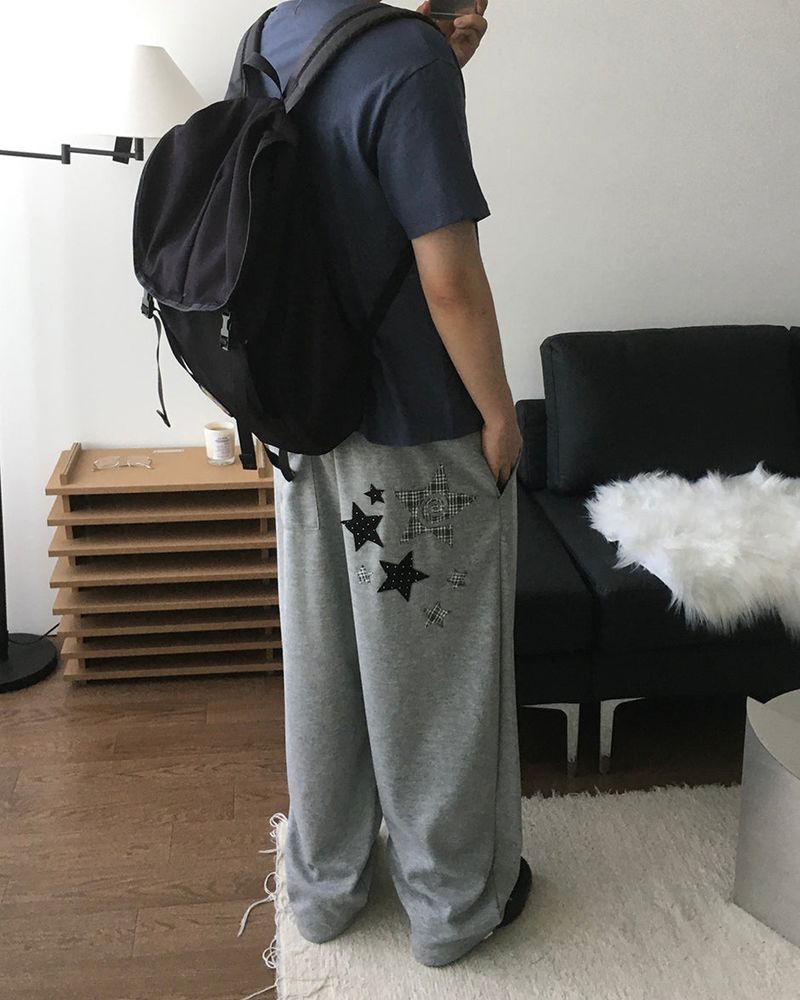 Number Patch Sweatpants