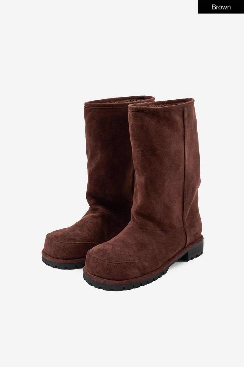 Faye suede fleece winter boots