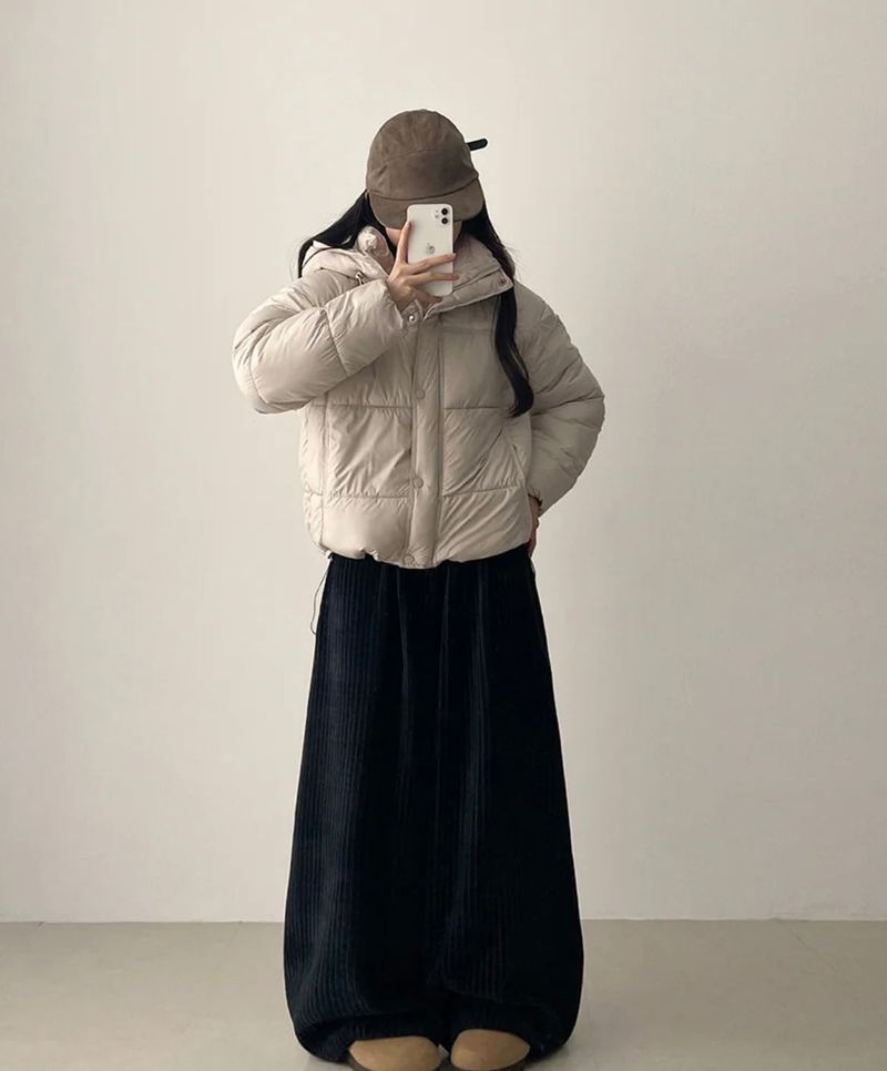 Dive High Neck Hooded Padded Jumper
