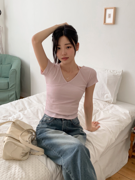 Blue Deep Washed Denim Wide Pants
