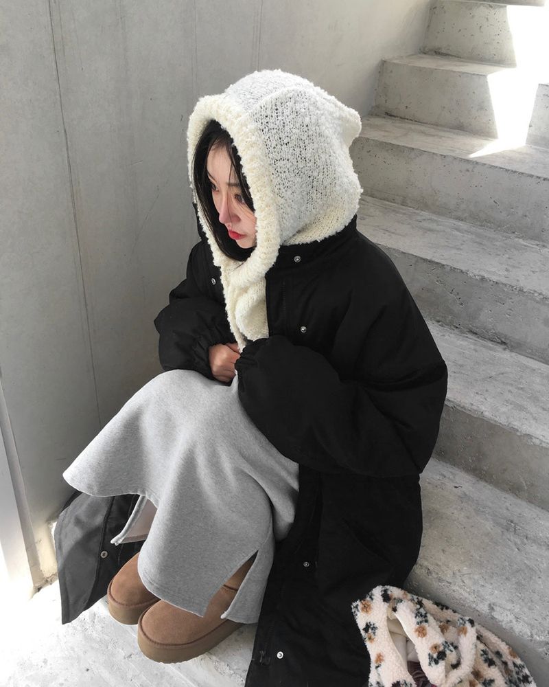 [BELLIDE MADE] Blanket, double-sided raised sailor long dress