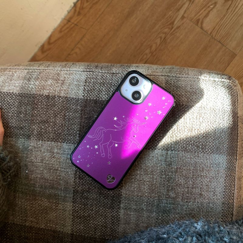 venitore（ヴェニトー）の「[MADE][Mirror Bumper Case] Starlit Unicorn ⋆ Purple（Smartphone Accessories）」